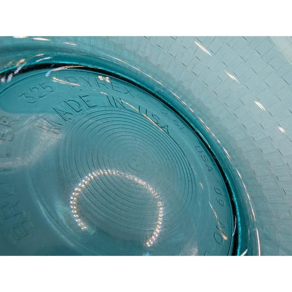 Pyrex glass peacock